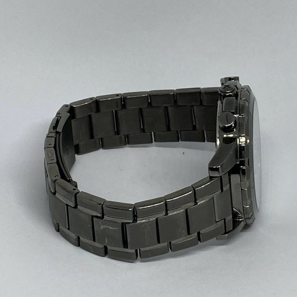 Fossil Dean Chronograph Black Dial Black Steel Strap Watch  Fossil Dean FS4721 Men\'s Stainless Steel Analog Bl